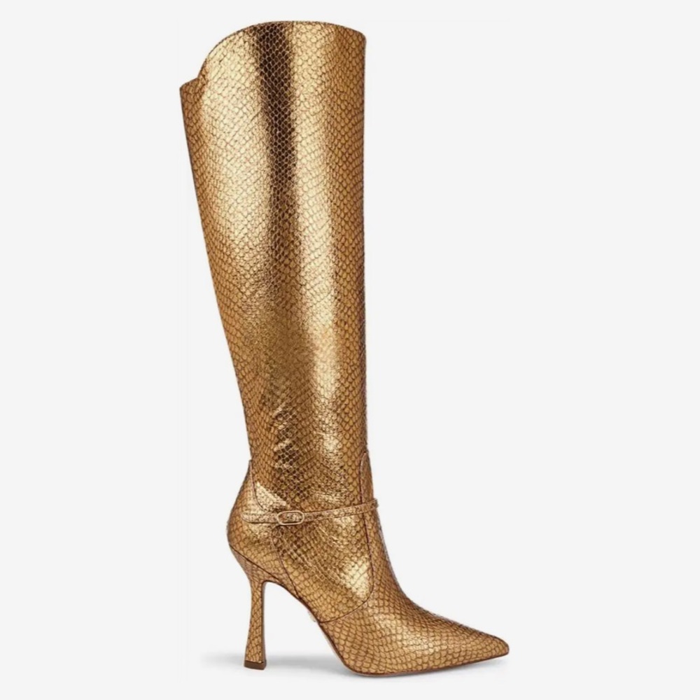 🌸SAM EDELMAN🌸 Elia Knee High Boot Medallion Gold  Size: 6.5M